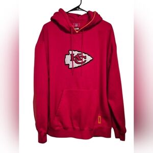 NFL Red Hoodie with Team Emblem